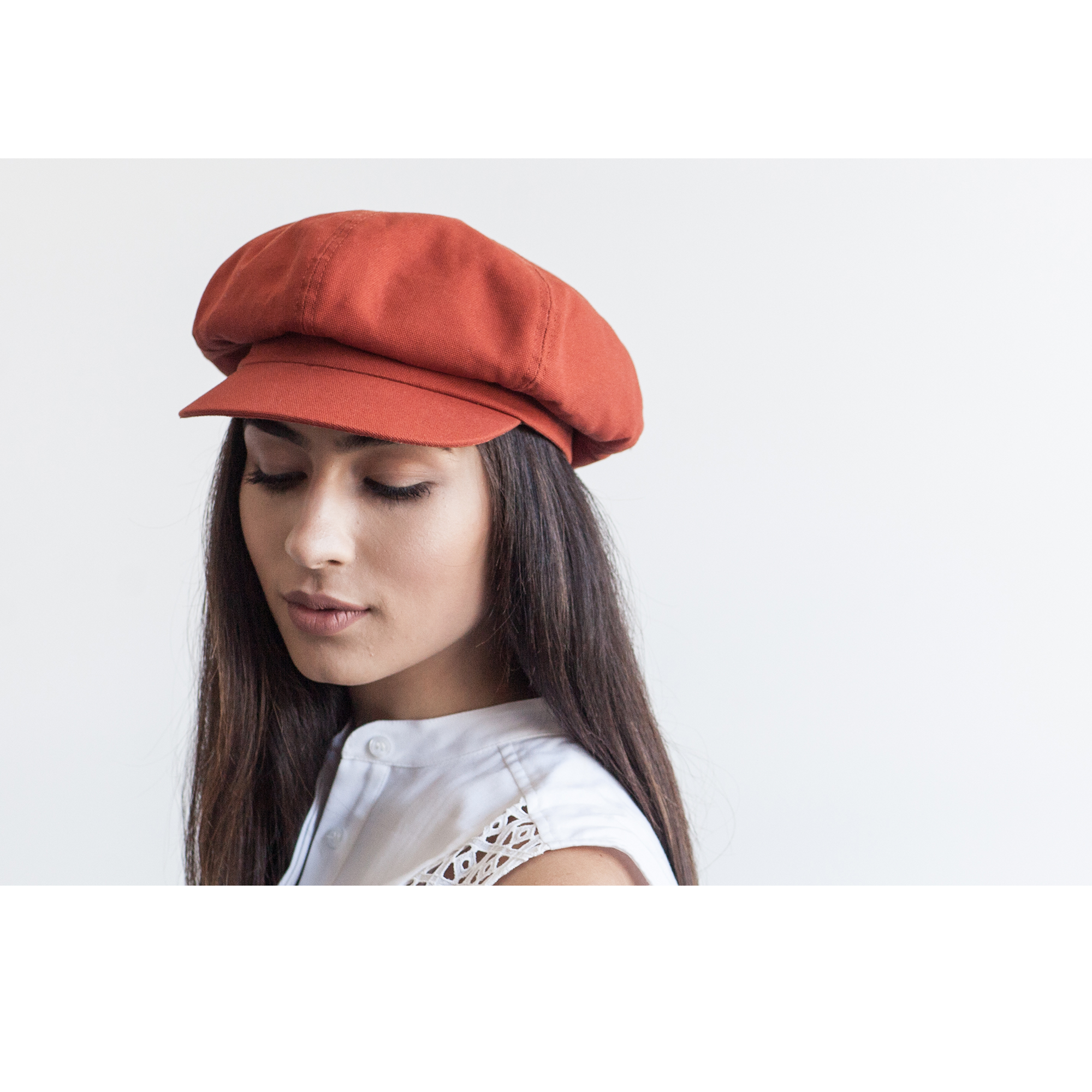 Goorin Bros. Spitfire Rust Cabbie womens styling