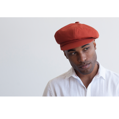 Goorin Bros. spitfire cotton gatsby flatcap Rust  mens styling