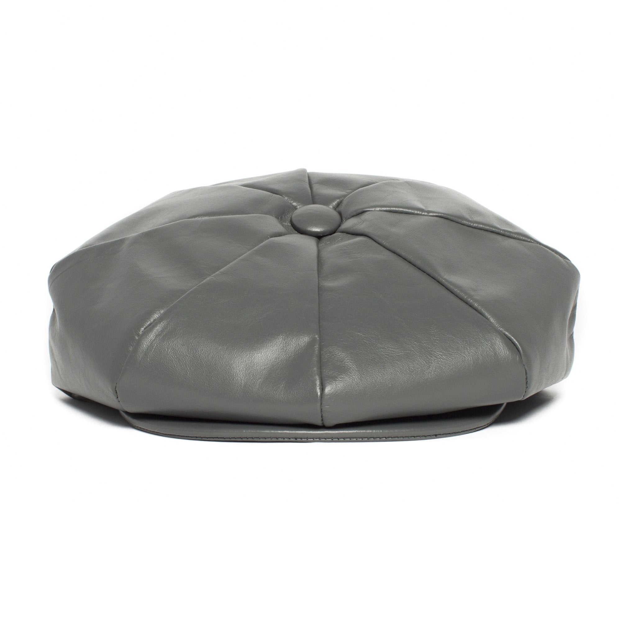 Goorin Bros. mr ash leather gatsby flatcap Grey front view