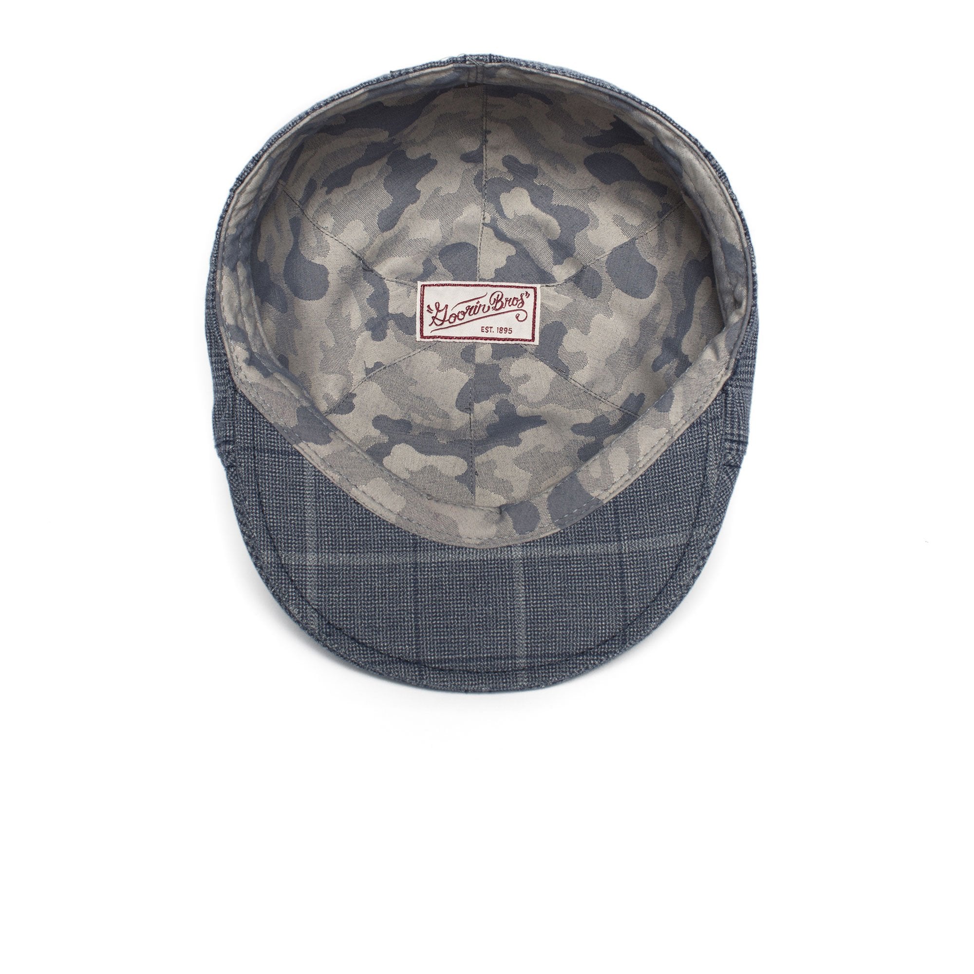 Goorin Bros. hazy days polyester 6 panel ivy flatcap Navy under view
