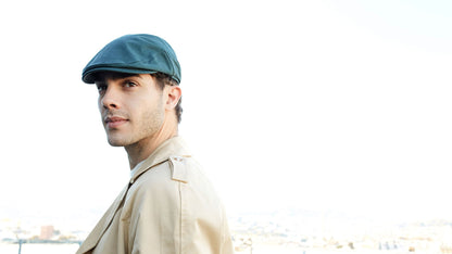 Goorin Bros. rain cloud cotton low profile ivy flatcap Forest hero shot on male model