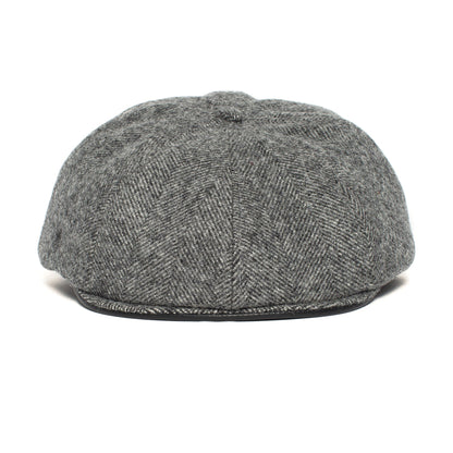 Goorin Bros. hard work wool blend ivy flatcap Black front view