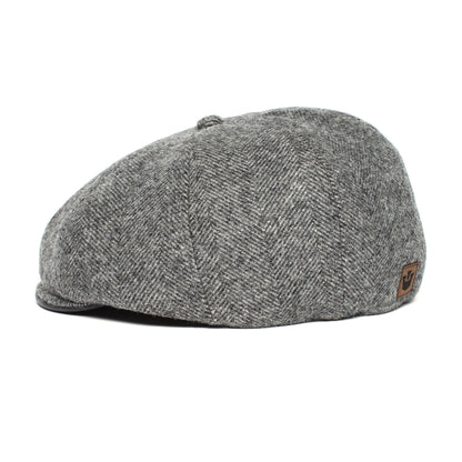 Goorin Bros. hard work wool blend ivy flatcap Black side view