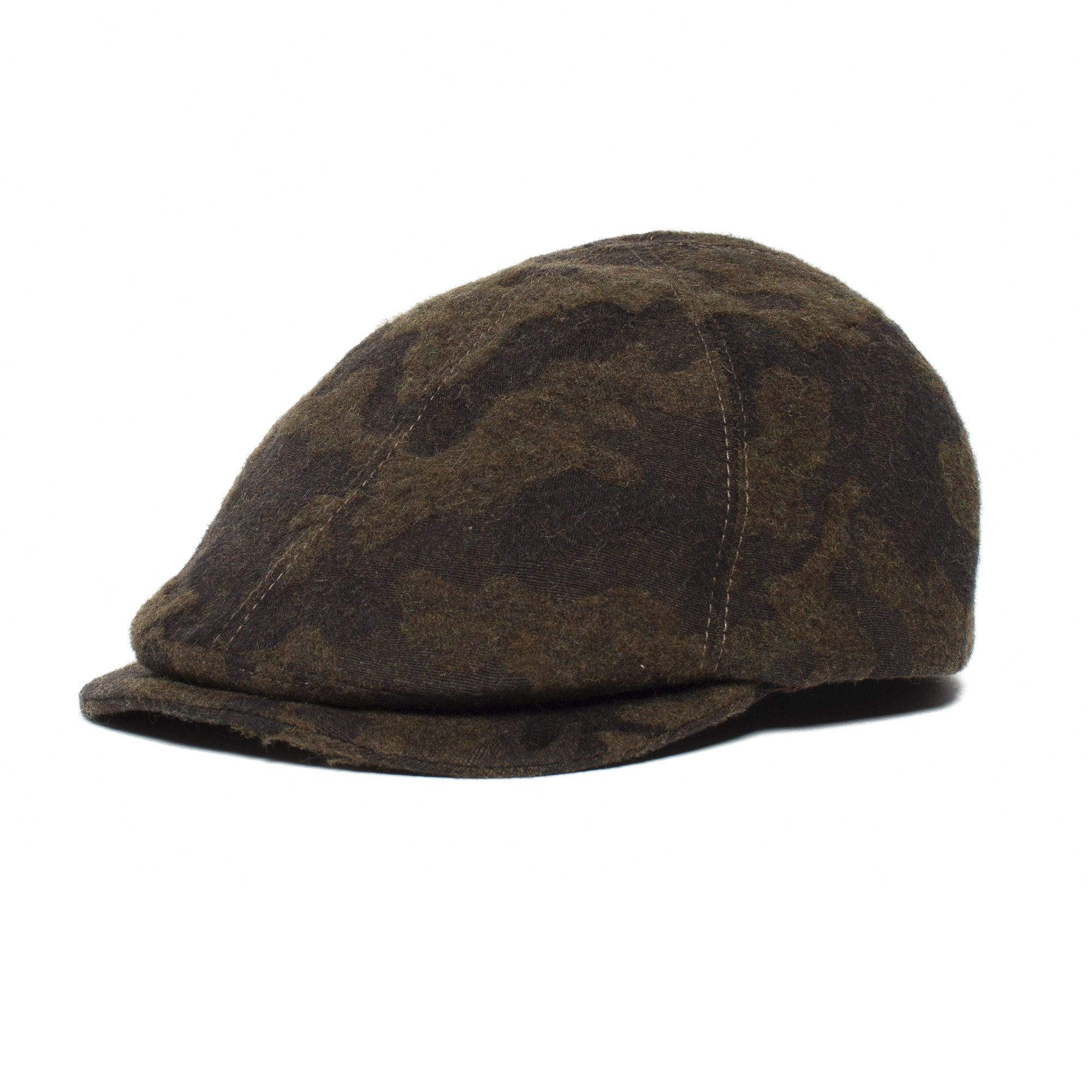 Goorin Bros. hidden views wool blend 6 panel ivy flatcap Olive left side view