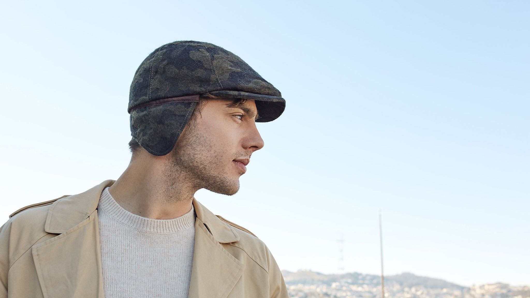 Goorin Bros. hidden views wool blend 6 panel ivy flatcap Olive Lifestyle Mens