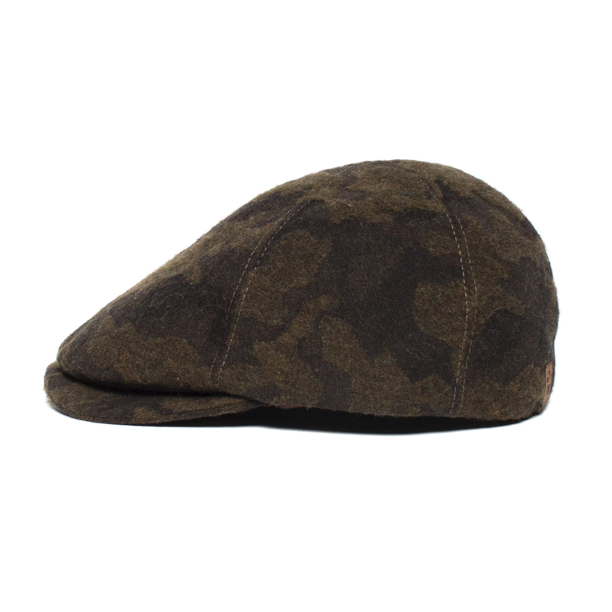 Goorin Bros. hidden views wool blend 6 panel ivy flatcap Olive side view