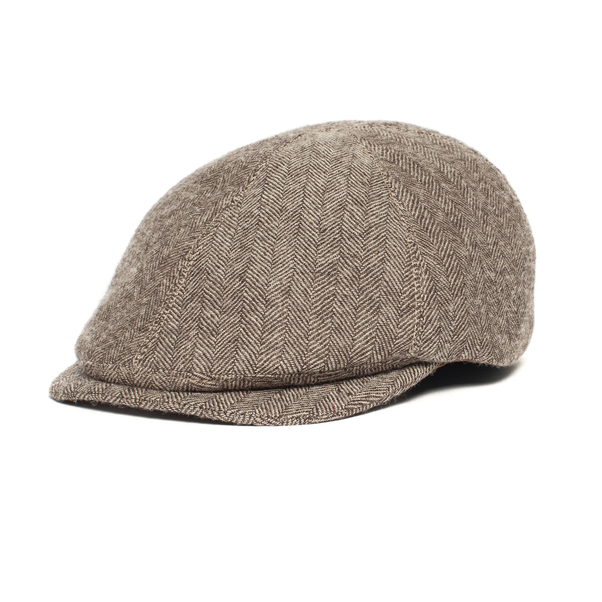 Goorin Bros. fly high cotton 6 panel duckbill flatcap Brown left side view