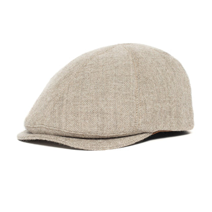 Goorin Bros. fly high cotton 6 panel duckbill flatcap Tan left side view