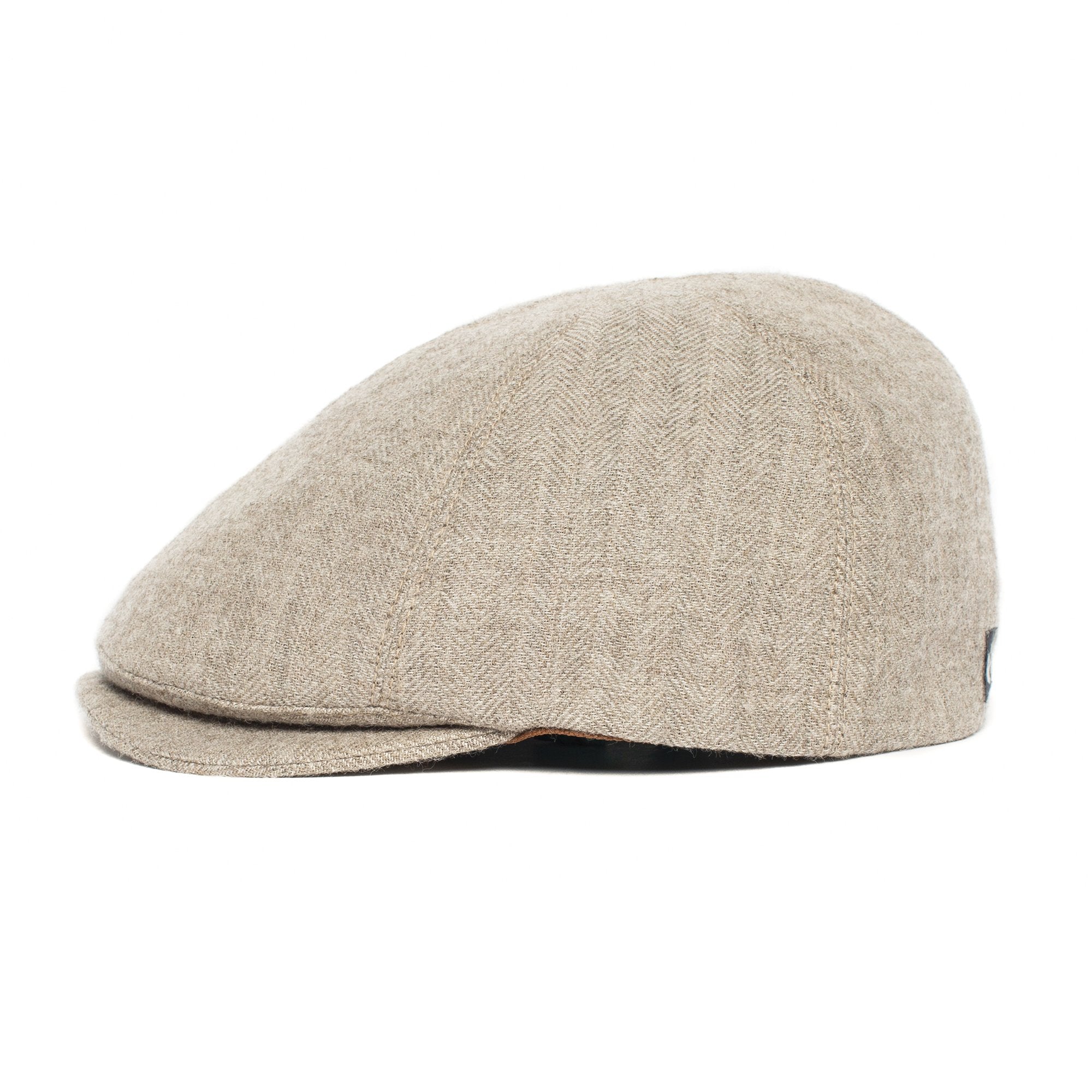 Goorin Bros. fly high cotton 6 panel duckbill flatcap Tan side view
