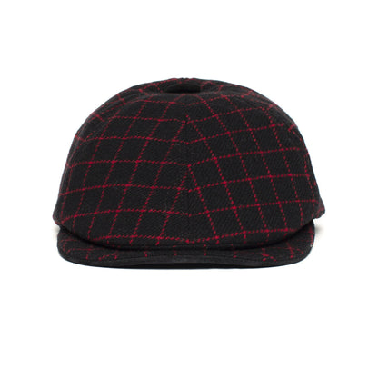 Goorin Bros. on fire wool blend 6 panel duckbill flatcap Black front view