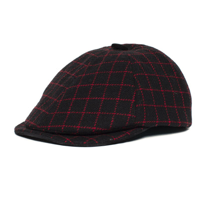Goorin Bros. on fire wool blend 6 panel duckbill flatcap Black left side view
