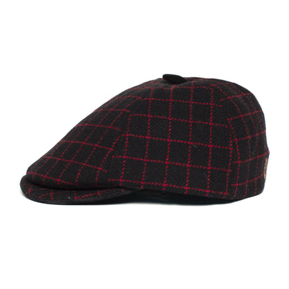 Goorin Bros. on fire wool blend 6 panel duckbill flatcap Black side view