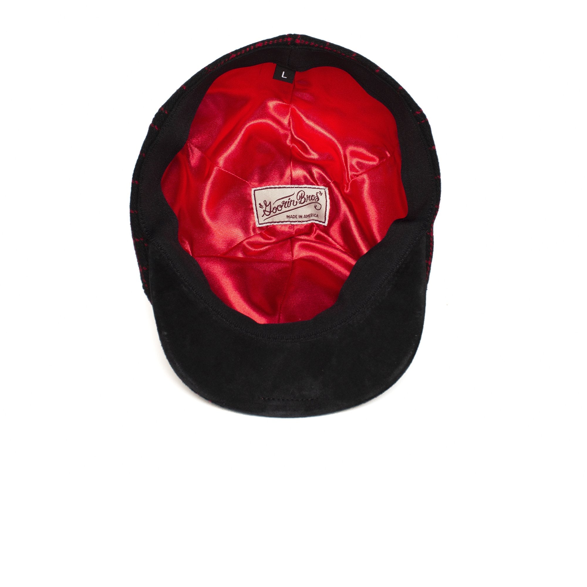 Goorin Bros. on fire wool blend 6 panel duckbill flatcap Black under view