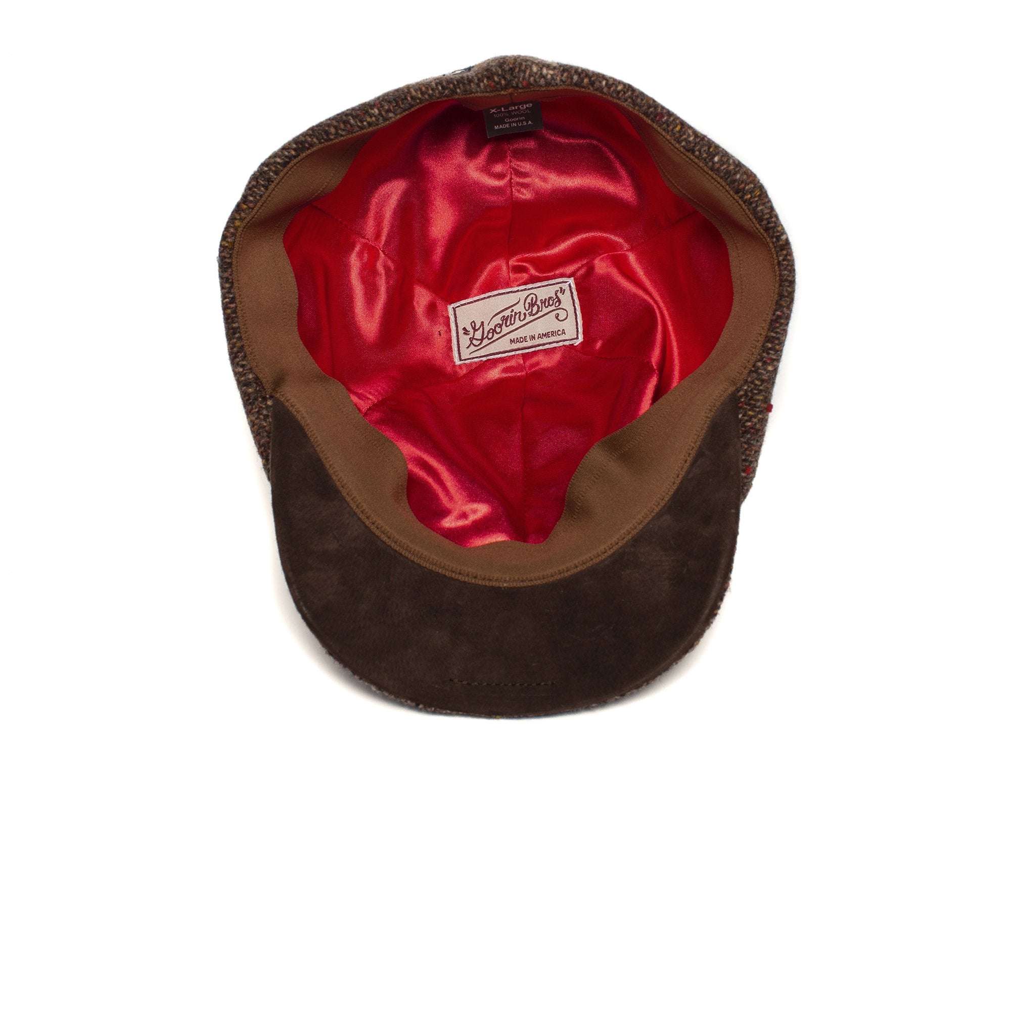Goorin Bros. marty g wool blend 6 panel duckbill flatcap Brown under view