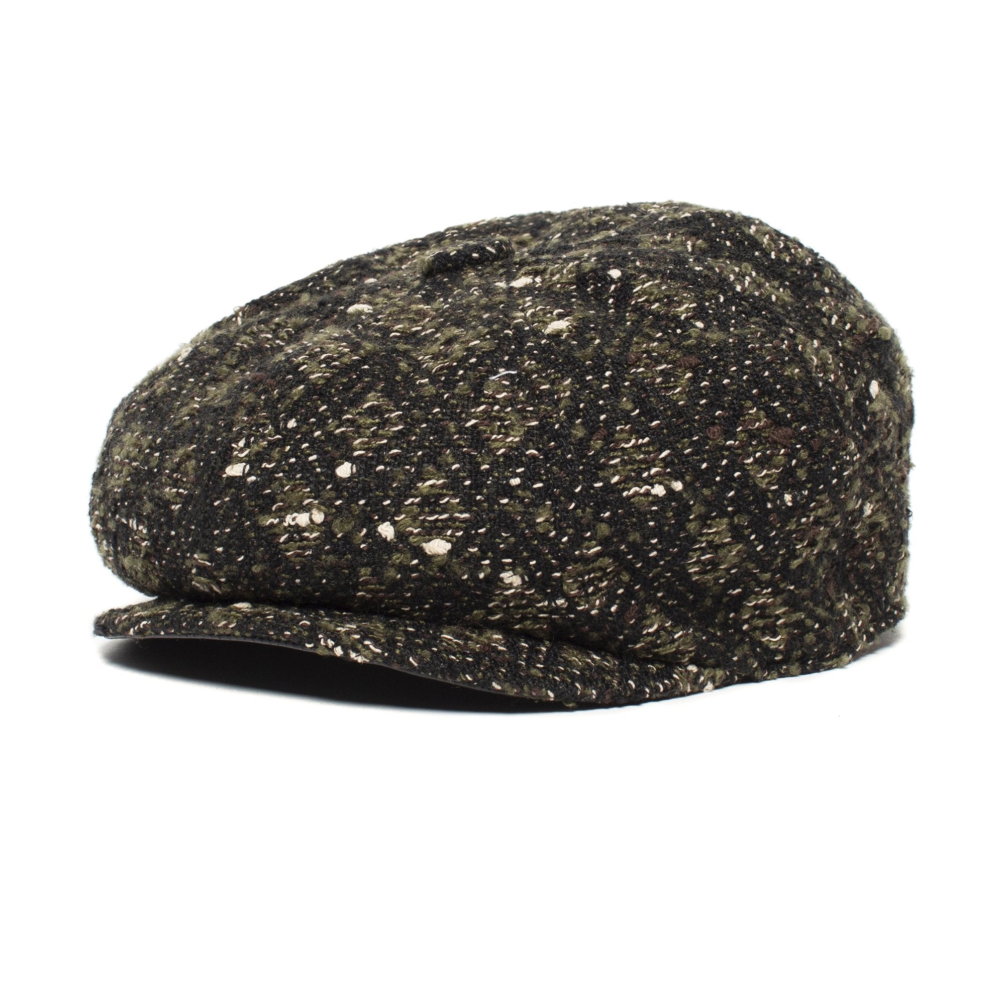Goorin Bros. black hole polyester newsboy flatcap Olive left side view