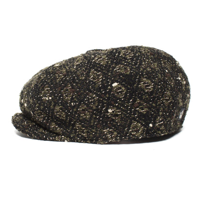 Goorin Bros. black hole polyester newsboy flatcap Olive side view