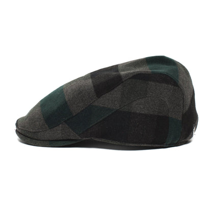 Goorin Bros. built tough polyester low profile ivy flatcap Charcoal side view