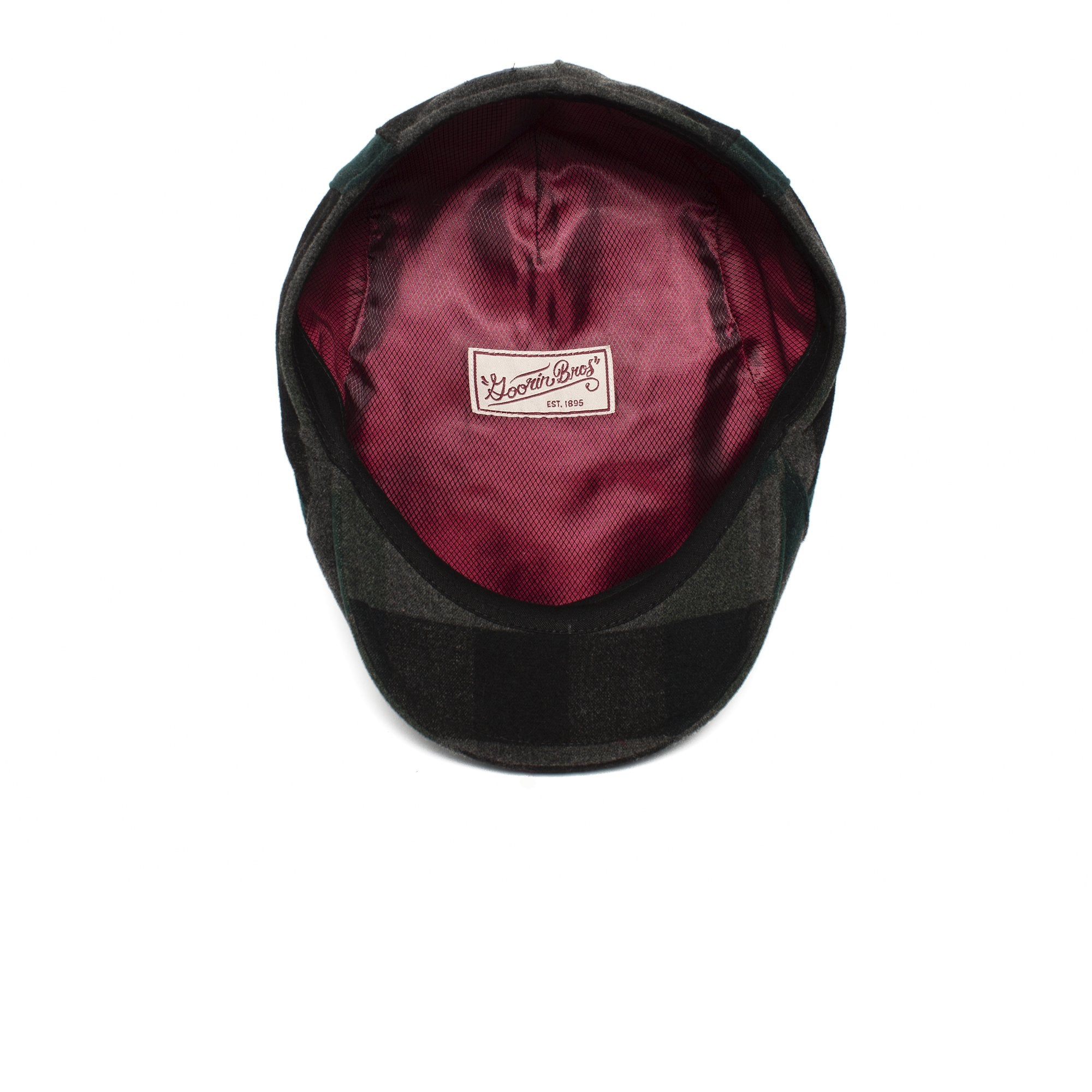 Goorin Bros. built tough polyester low profile ivy flatcap Charcoal under view