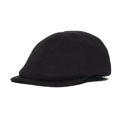 Goorin Bros. ronald amos wool blend 6 panel ivy flatcap Black left side view
