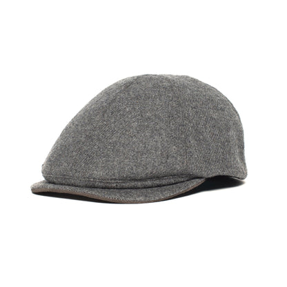 Goorin Bros. ronald amos wool blend 6 panel ivy flatcap Charcoal left side view