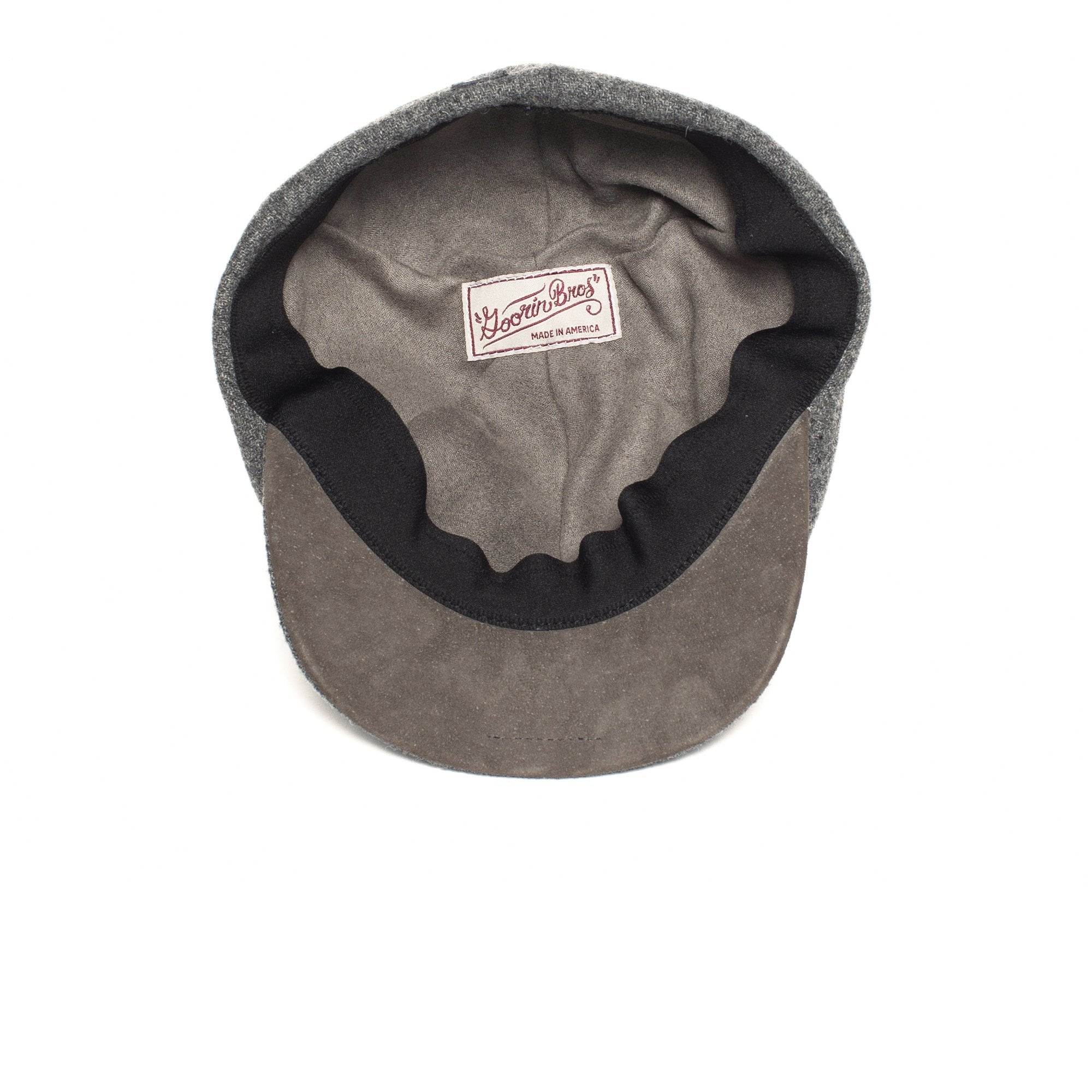 Goorin Bros. ronald amos wool blend 6 panel ivy flatcap Charcoal under view