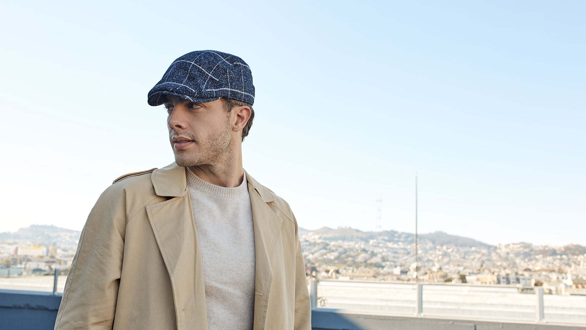 Goorin Bros. campbell ivy flatcap Black hero shot on male model