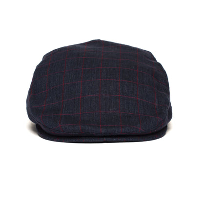 Goorin Bros. caspian linen ivy flatcap Navy front view