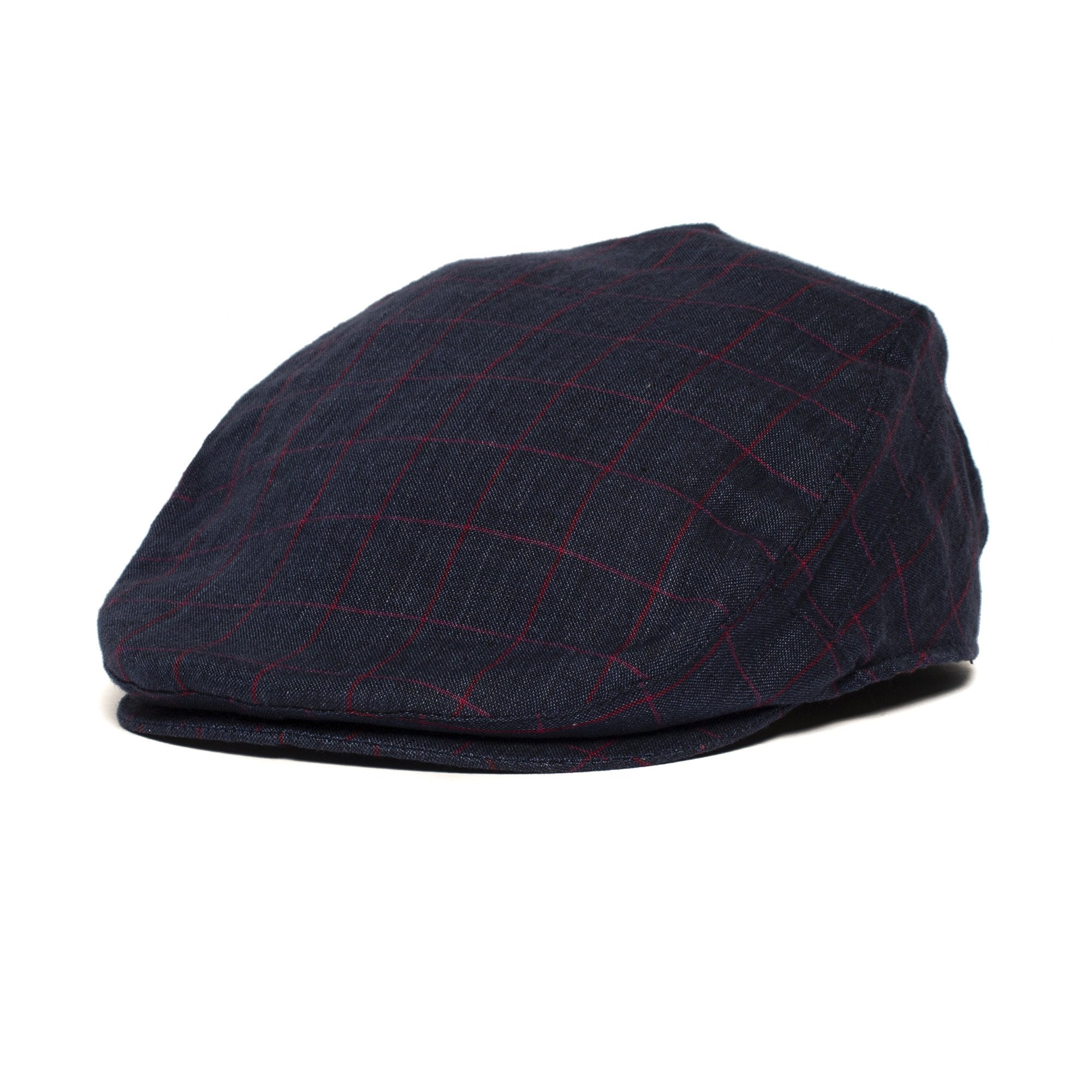 Goorin Bros. caspian linen ivy flatcap Navy left side view