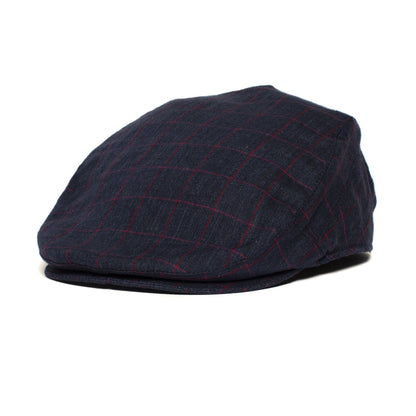 Goorin Bros. caspian linen ivy flatcap Navy left side view