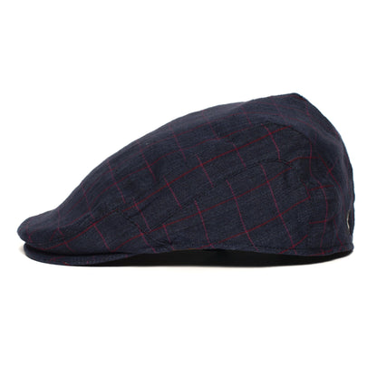 Goorin Bros. caspian linen ivy flatcap Navy side view