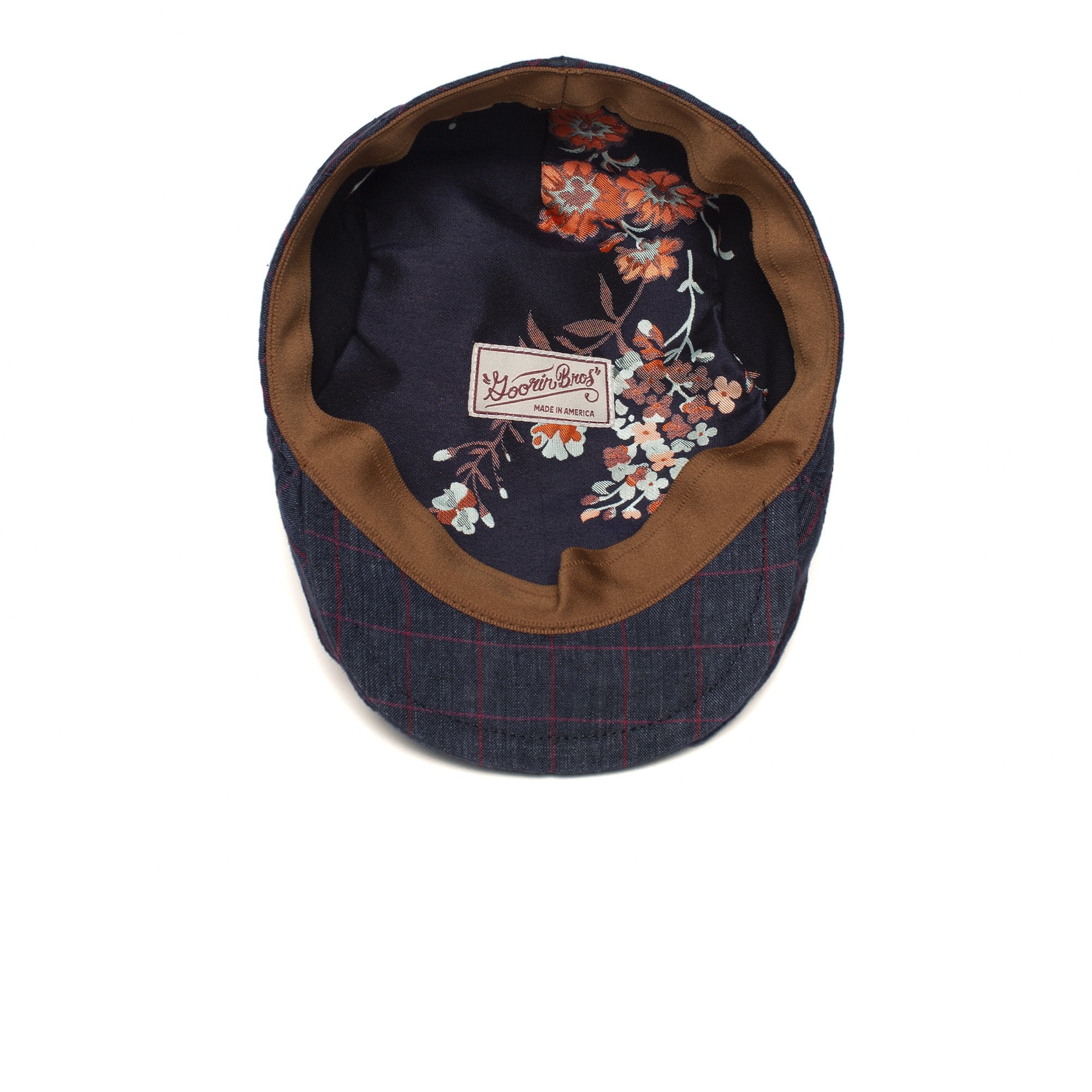 Goorin Bros. caspian linen ivy flatcap Navy under view