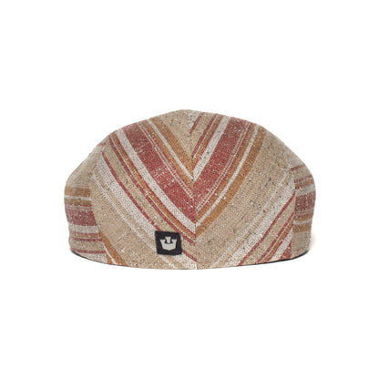Goorin Bros. capri summers linen fitted ivy flatcap Tan back view