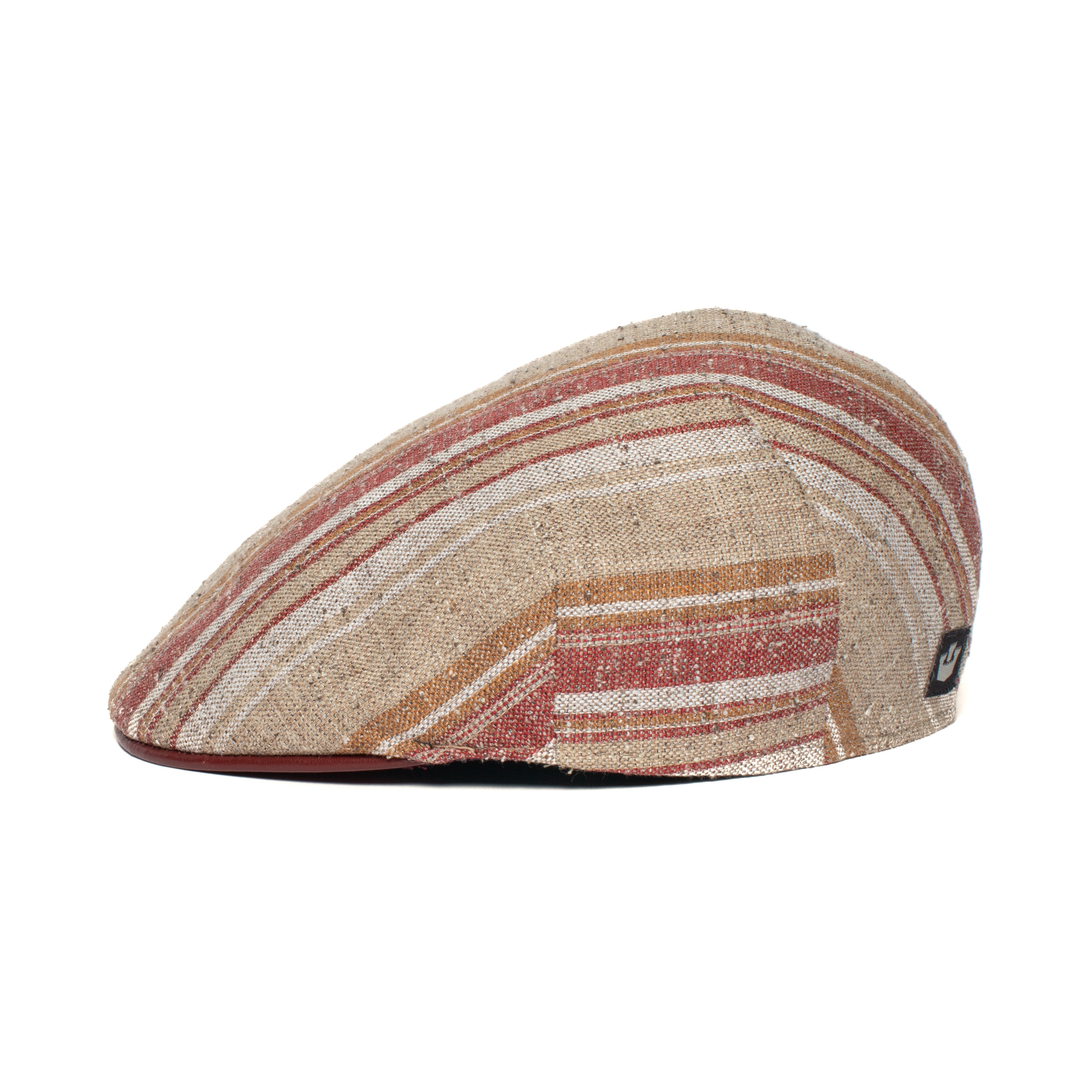 Goorin Bros. capri summers linen fitted ivy flatcap Tan side view