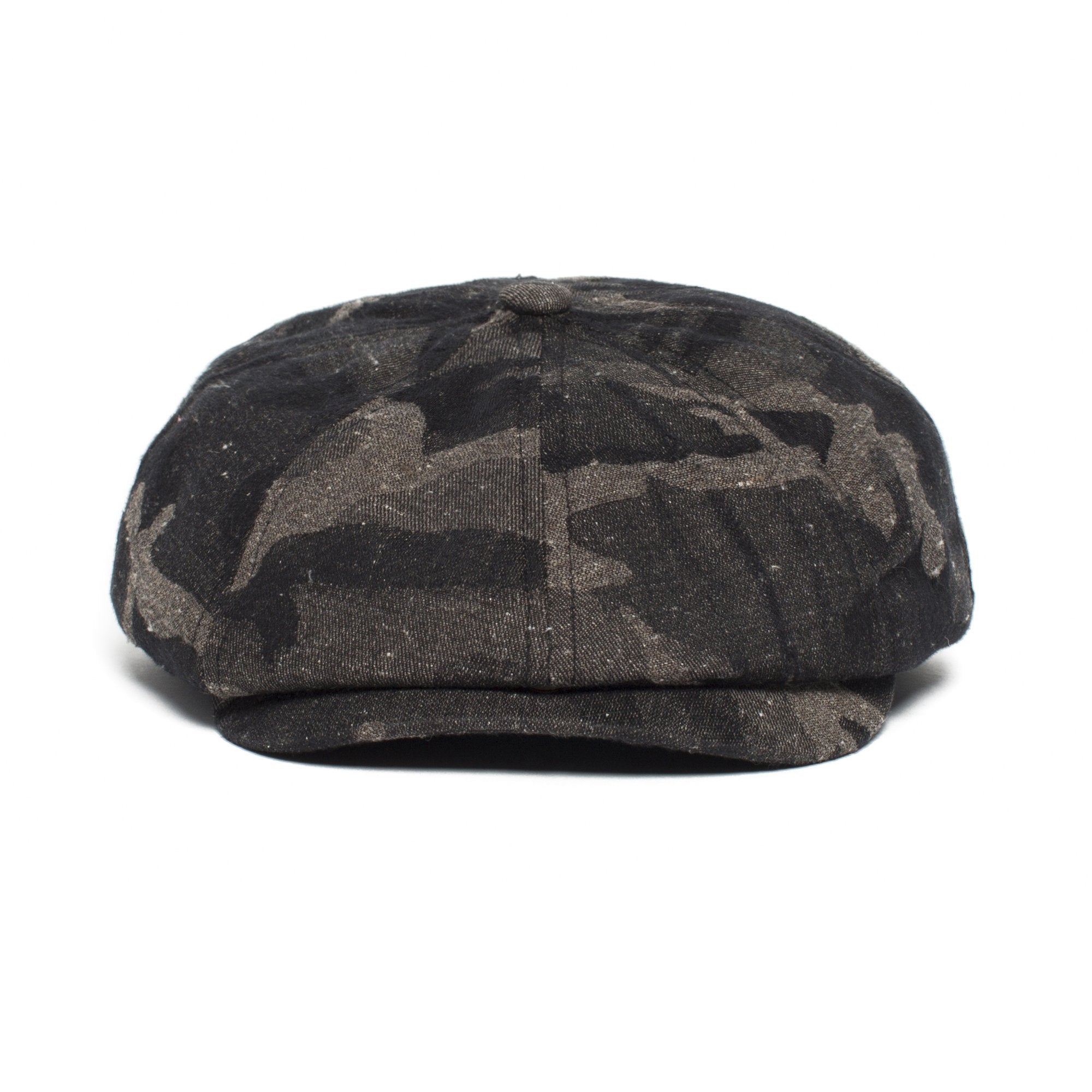 Goorin Bros. man of the world polyester gatsby flatcap Black front view