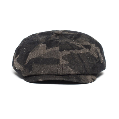 Goorin Bros. man of the world polyester gatsby flatcap Black front view