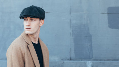 Goorin Bros. leaf me alone wool blend gatsby flatcap Forest hero shot on male model