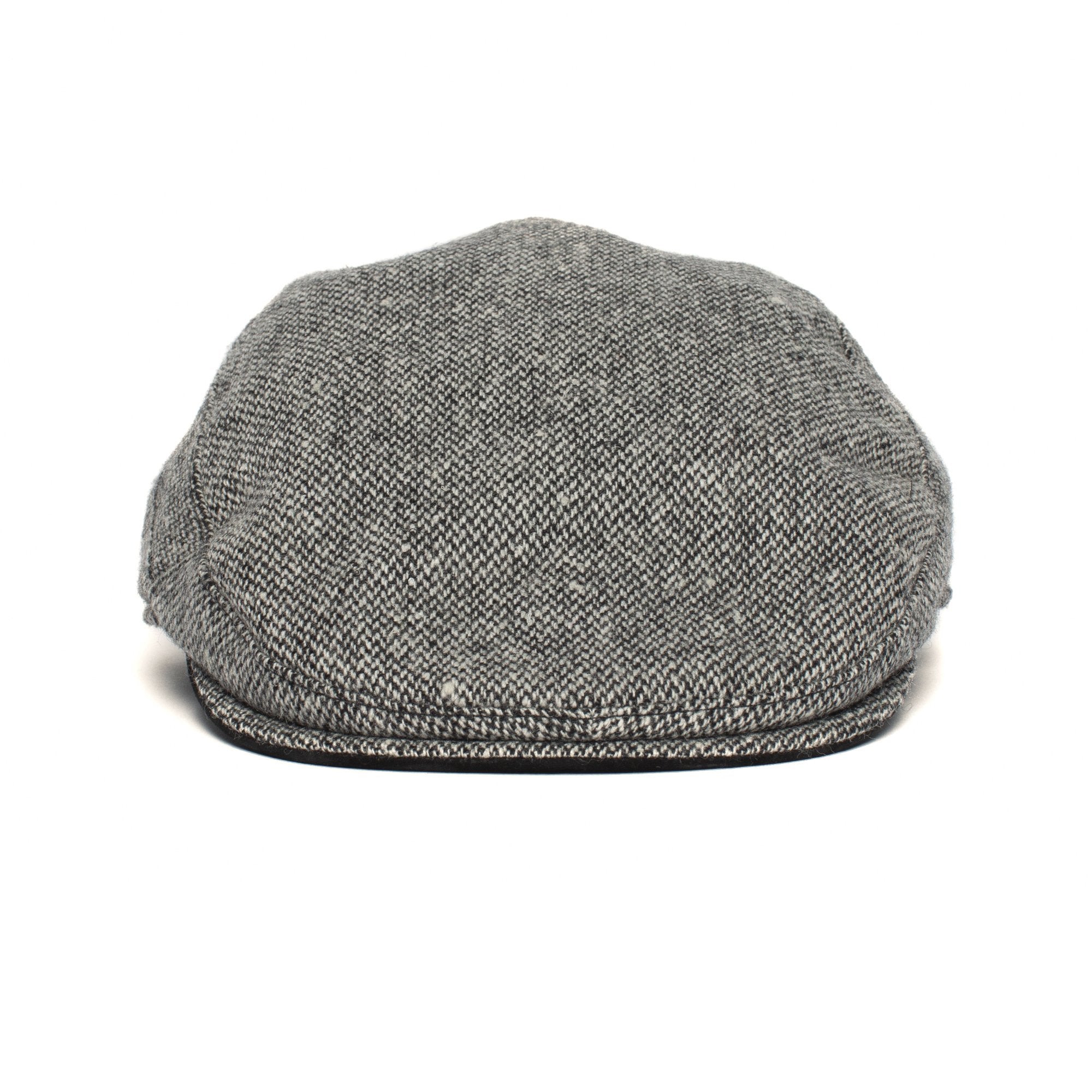 Goorin Bros. uncle steve wool blend 6 panel ivy flatcap Black front view