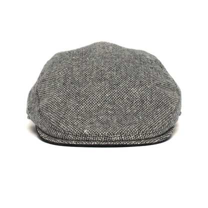 Goorin Bros. uncle steve wool blend 6 panel ivy flatcap Black front view