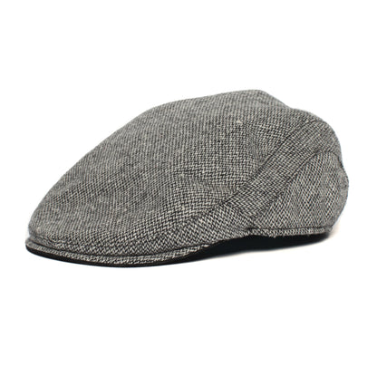Goorin Bros. uncle steve wool blend 6 panel ivy flatcap Black left side view