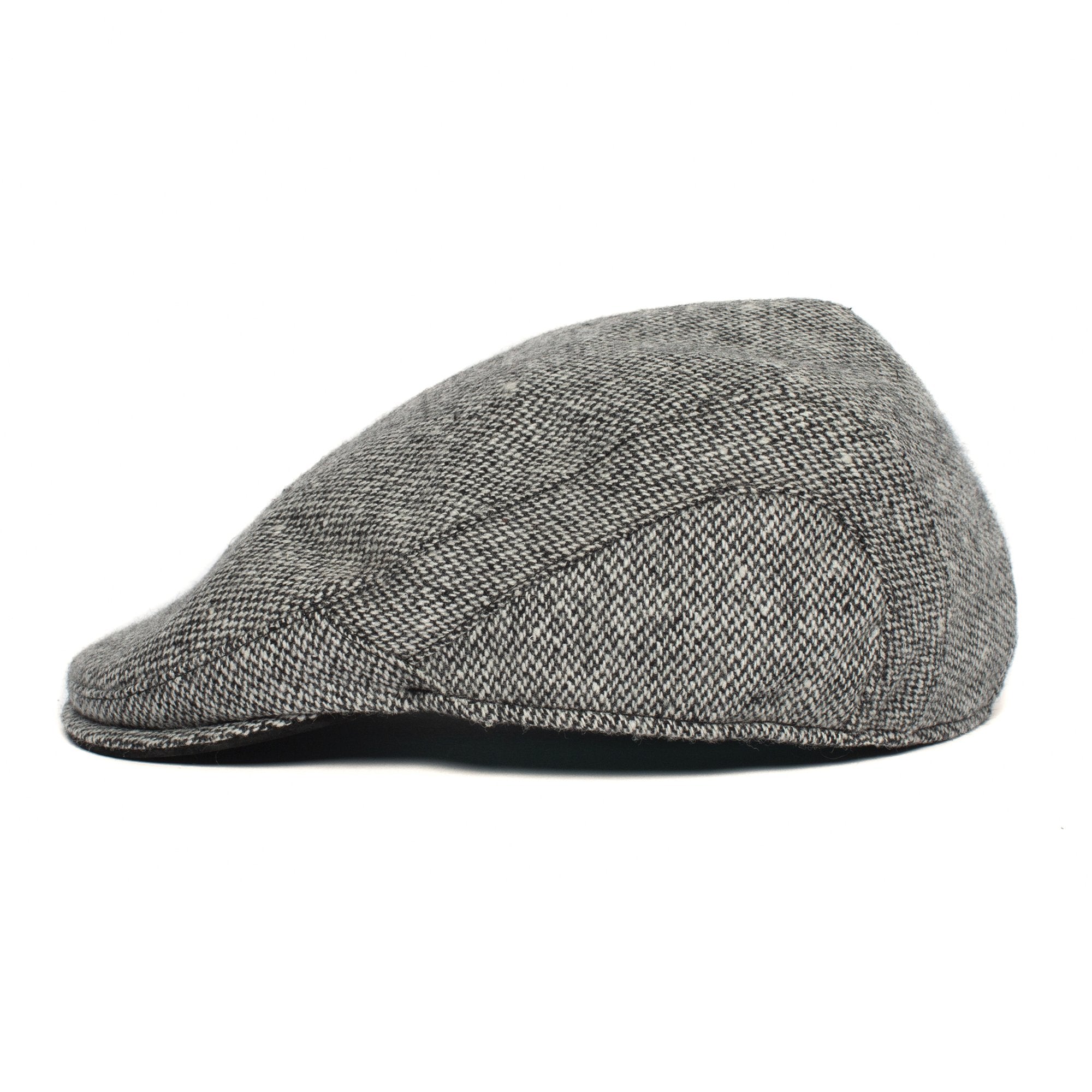 Goorin Bros. uncle steve wool blend 6 panel ivy flatcap Black side view