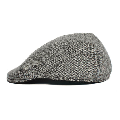 Goorin Bros. uncle steve wool blend 6 panel ivy flatcap Black side view