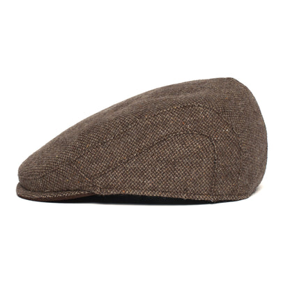 Goorin Bros. uncle steve wool blend 6 panel ivy flatcap Brown side view