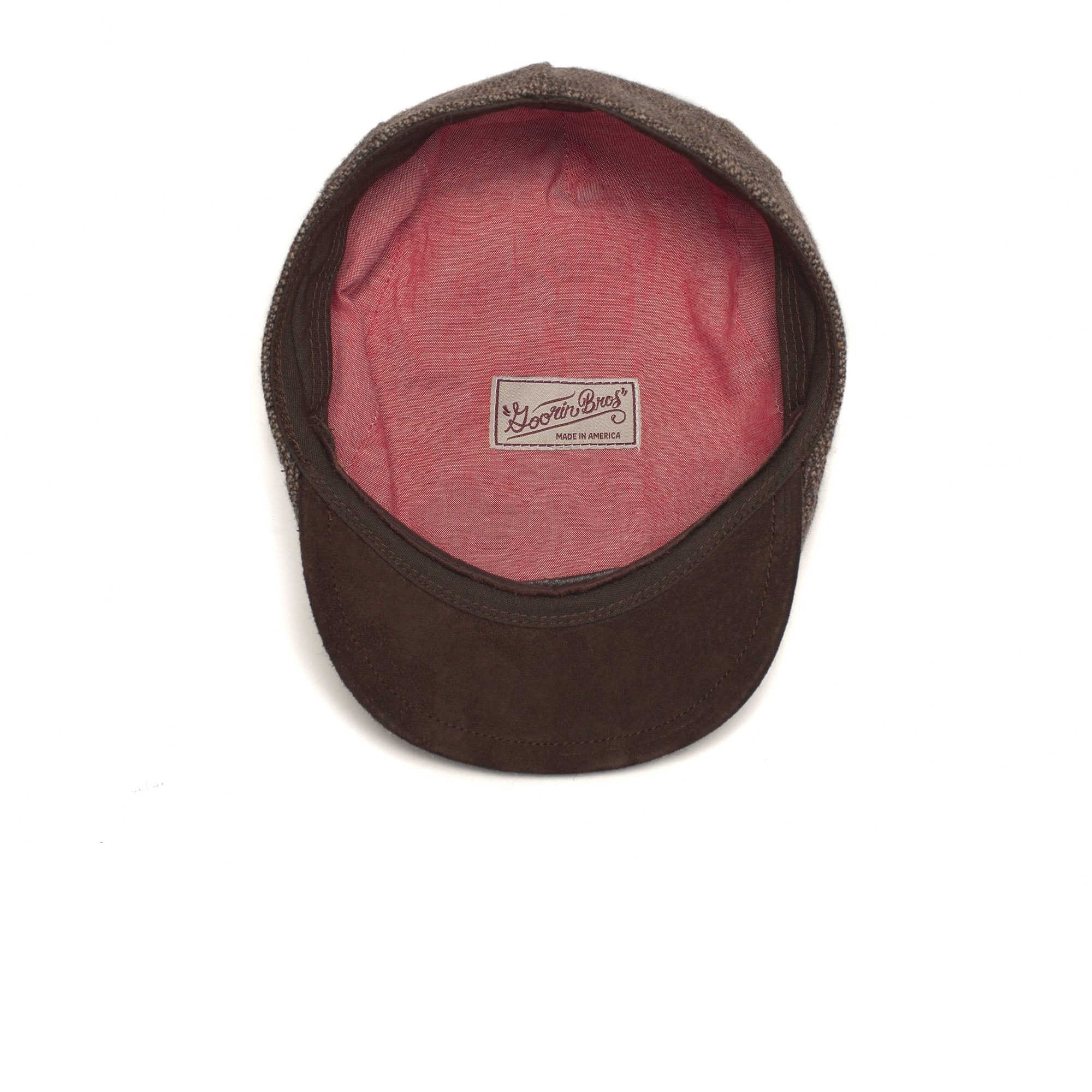 Goorin Bros. uncle steve wool blend 6 panel ivy flatcap Brown under view