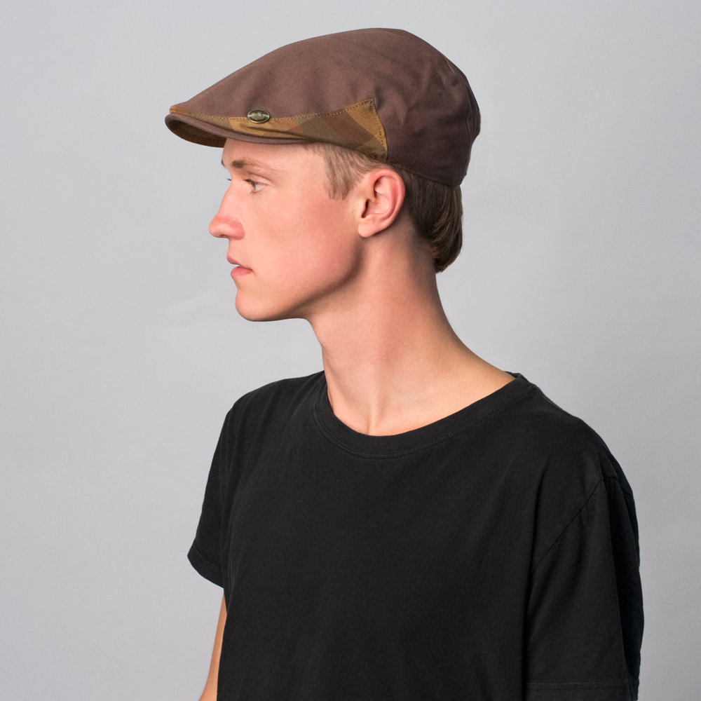 Goorin Bros. gaston cotton low profile ivy flatcap Brown  mens styling