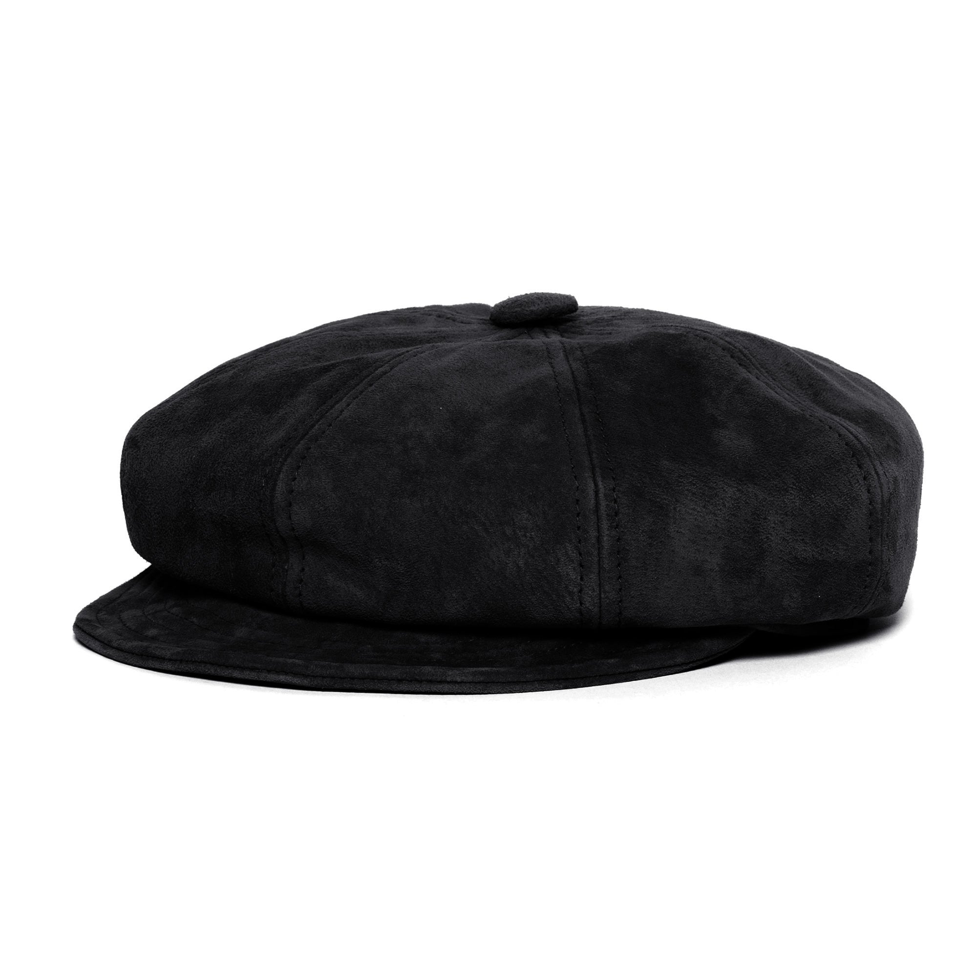 Goorin Bros. ruthy leather cabbie Black left side view