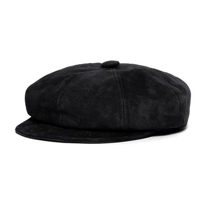 Goorin Bros. ruthy leather cabbie Black left side view