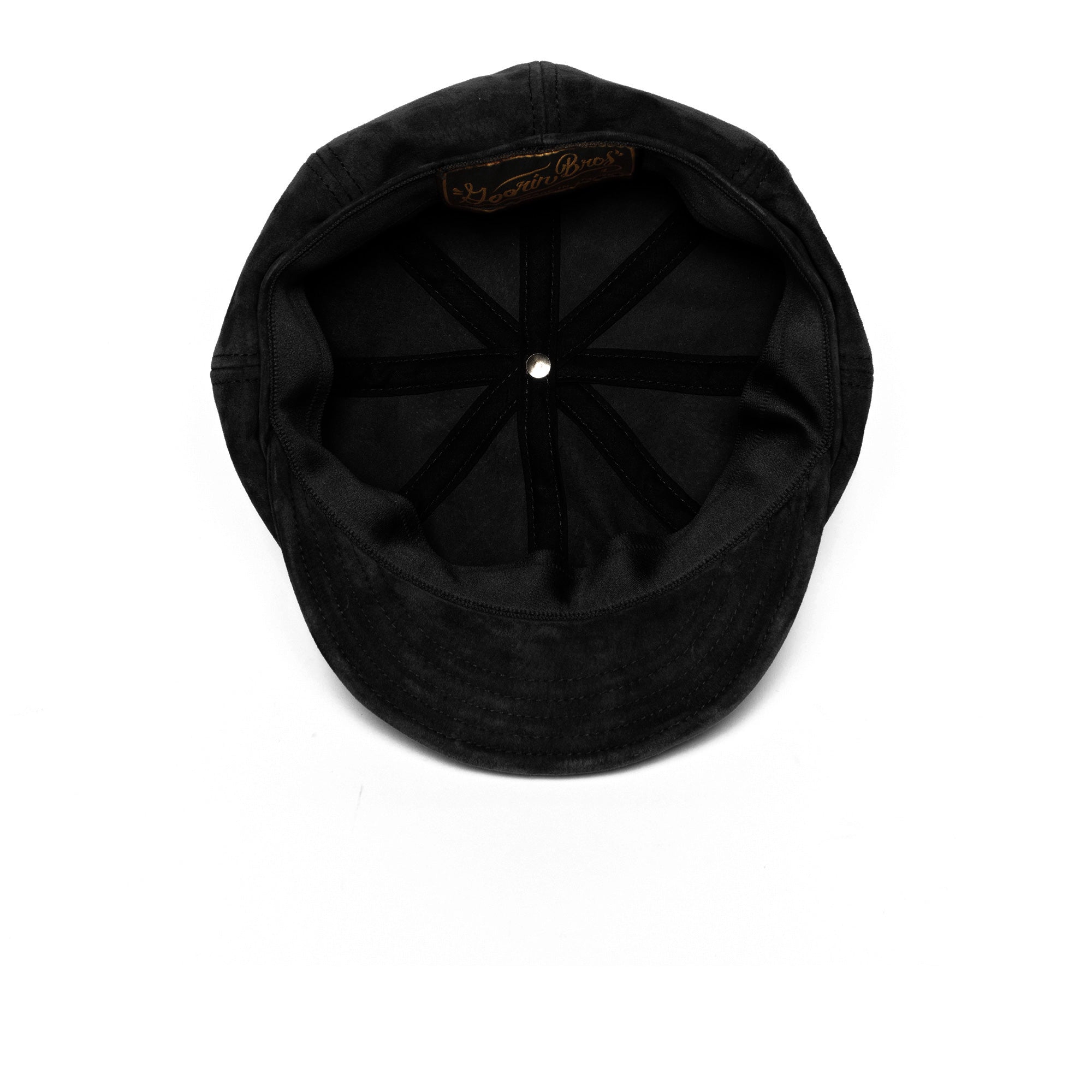 Goorin Bros. ruthy leather cabbie Black under view