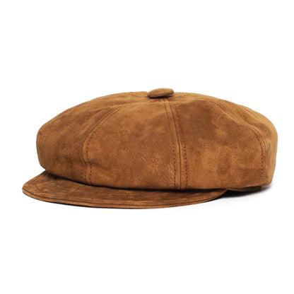 Goorin Bros. ruthy leather cabbie Tan left side view