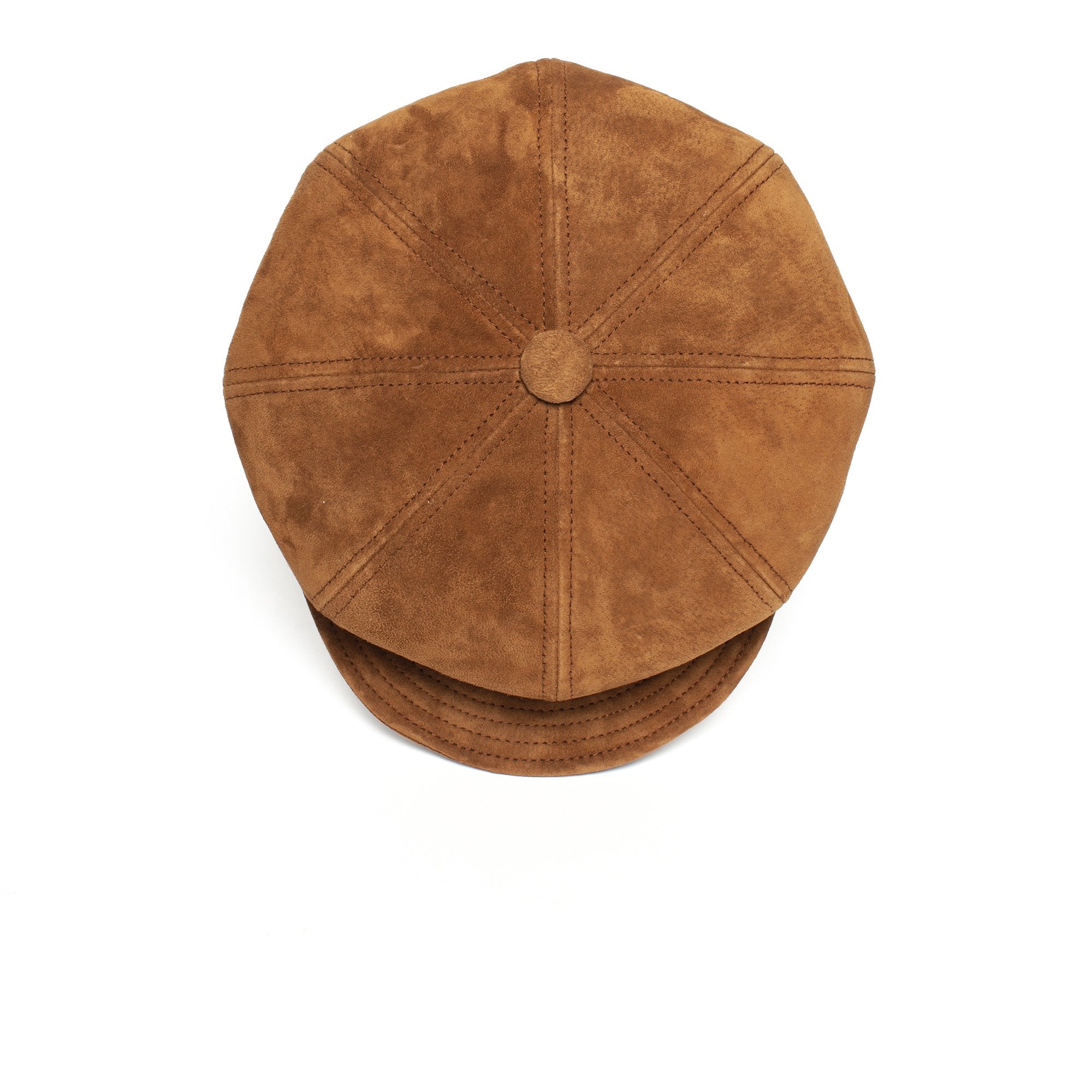 Goorin Bros. ruthy leather cabbie Tan top view