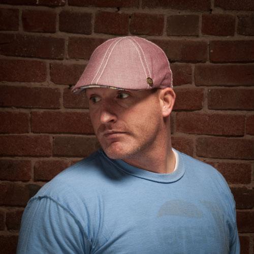 Goorin Bros. jazz festival cotton duckbill ivy flatcap Burgundy  mens styling